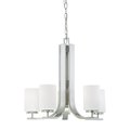 Thomas Pendenza 235'' Wide 5Light Chandelier, Brushed Nickel SL806778